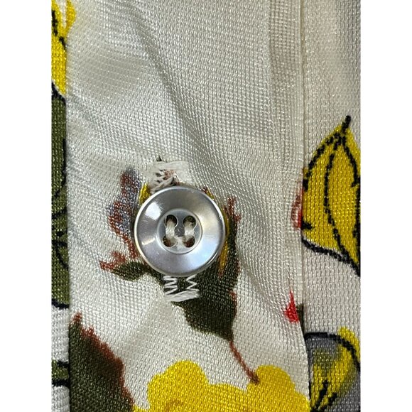 Retro Floral Top 10 White Old Money Classic Chic Glam Preppy Boho Western Artsy - Picture 4 of 11